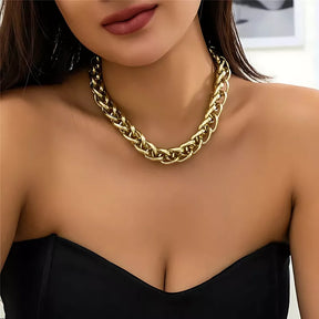 Colar Choker de Corrente Grande BellaWoman