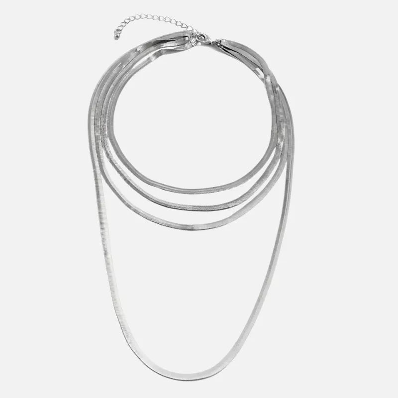 Colar Choker de Malha Quatro Camadas BellaWoman