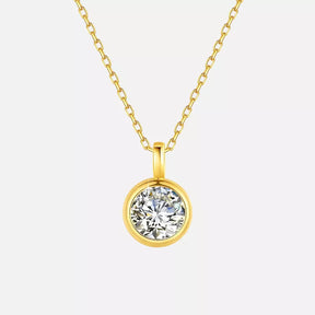 Colar de Prata Banhado a Ouro 18K Ponto de Luz BellaWoman