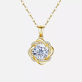 Colar de Prata Folheado a Ouro 18K com Moissanite BellaWoman