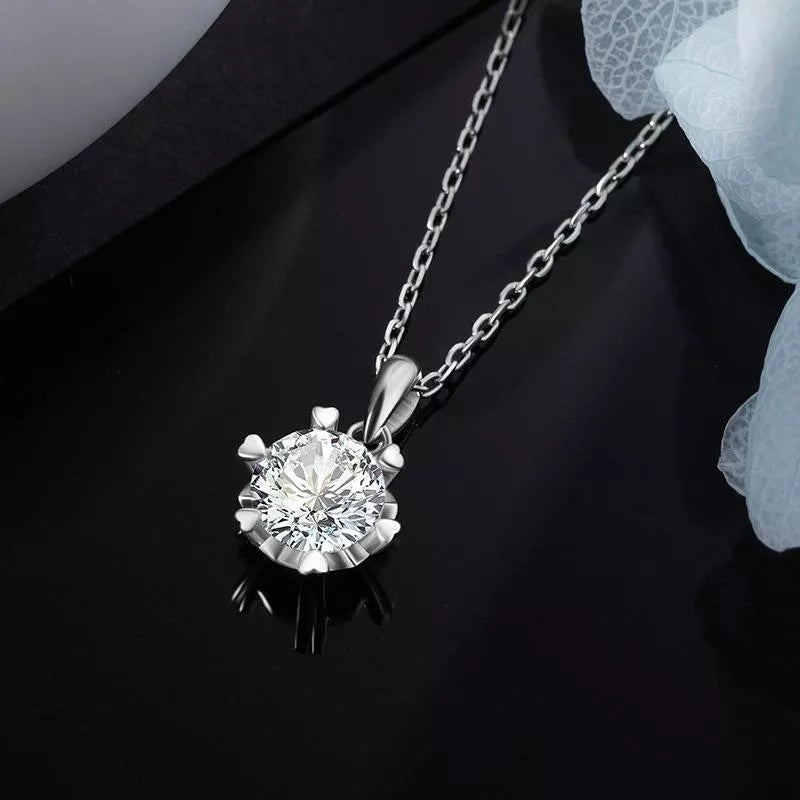 Colar de Prata Ponto de Luz com Moissanite BellaWoman