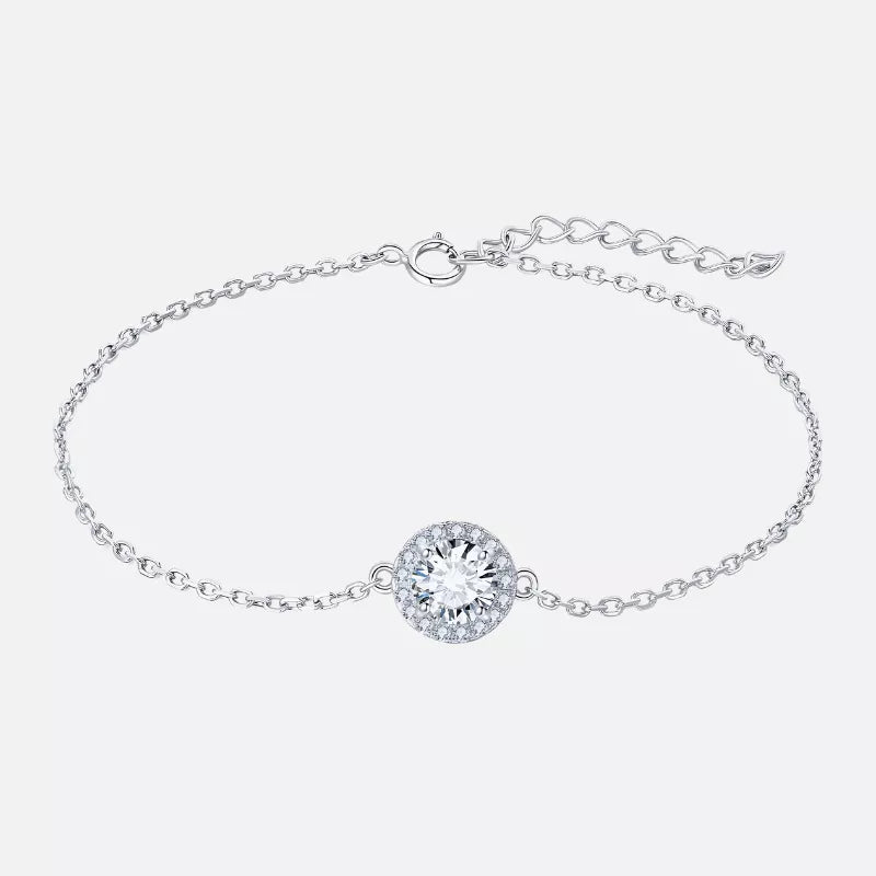 Pulseira de Prata Ponto de Luz Ajustável BellaWoman